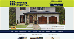 Desktop Screenshot of gaithersburggaragedoor.com